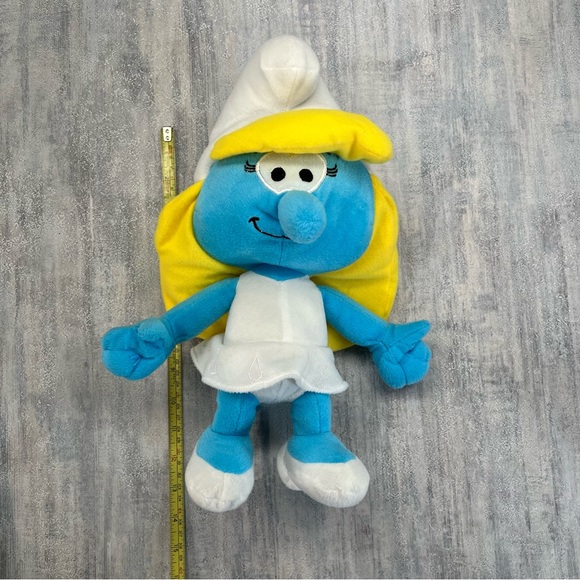 Smurfette Girl Plush Doll Stuffed Soft Toy The Smurfs Peyo 13” No Tags - Picture 4 of 6